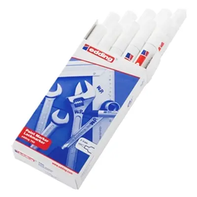 Edding 750 Paint Marker Bullet Tip 2-4mm White [Pack 10] - 4-750049