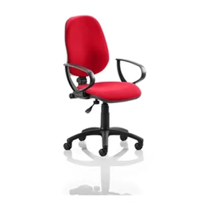 Eclipse I Lever Task Operator Chair Cherry Colour With Loop