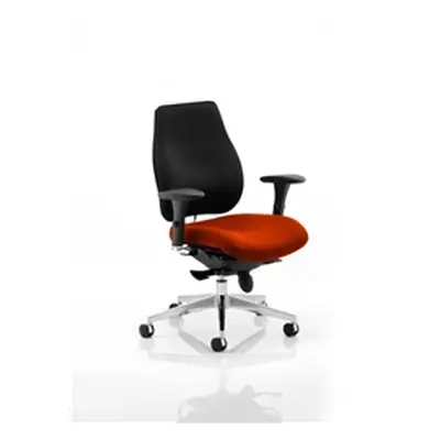 Chiro Plus Posture Chair Pimento Colour Seat With Arms