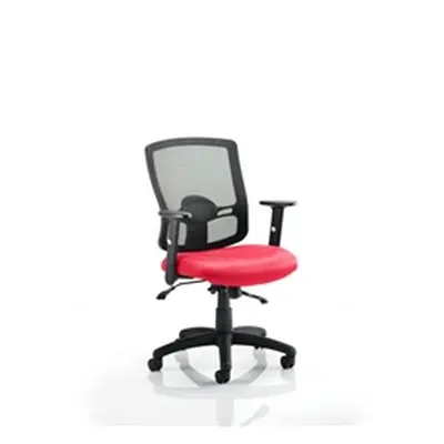 Portland II Task Operator Chair With Cherry Colour Seat Wit