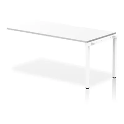 Evolve Single Ext Kit White Frame Bench Desk 1600 White - BE306