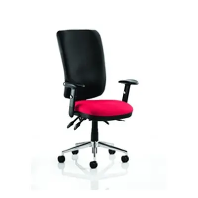 Chiro Task Operator Chair High Back Cherry Colour Seat With