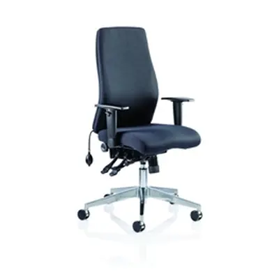 Onyx Ergo Posture Chair Black Fabric Without Headrest With