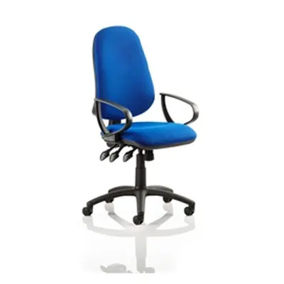 Eclipse XL III Lever Task Operator Chair Blue With Loop Arms