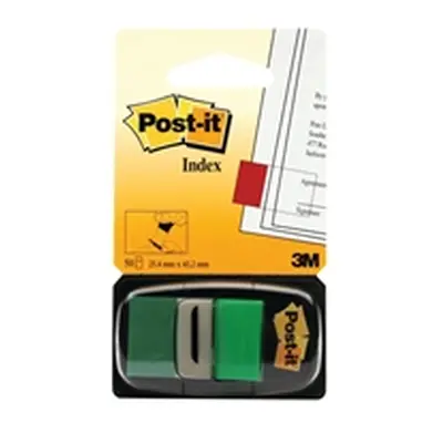 Post-it Index Tabs 25mm Green (600 Pack) 680-3