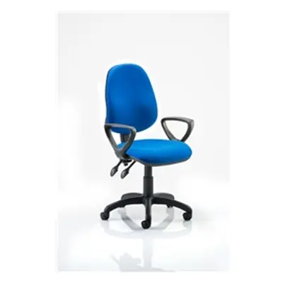 Eclipse II Lever Task Operator Chair Blue With Loop Arms