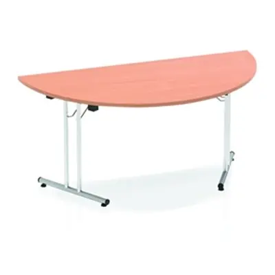 Impulse 1600 Folding Semicircle Table Beech - I000694