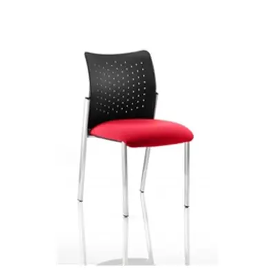 Academy Visitor Chair Cherry Colour Seat Without Arms - KCUP0009