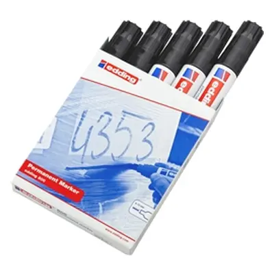 Edding 800 Permanent Marker Chisel Tip 4-12mm [Pack 5] - 4-800001