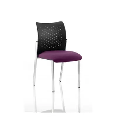 Academy Visitor Chair Purple Colour Seat Without Arms - KCUP0016