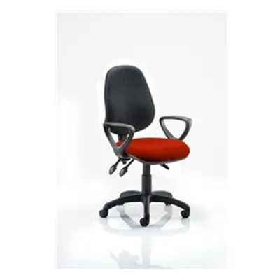 Eclipse III Lever Task Operator Chair Black Back Pimento Co