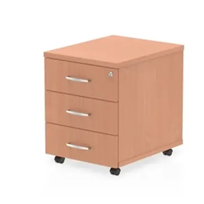 Impulse Mobile Pedestal 3 Drawer Beech - I000065