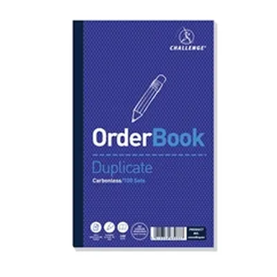 Challenge Carbonless Duplicate Order Book 100 Sets 210x130mm (5 Pack)