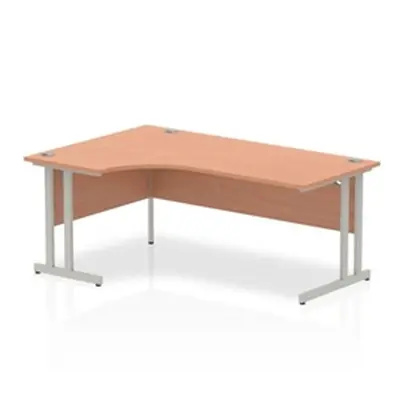 Impulse Cantilever 1800 Left Hand Crescent Desk Beech - I0