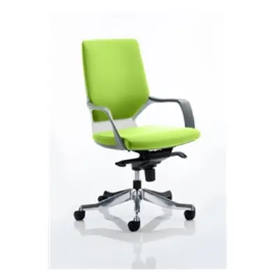 Xenon Executive Chair White Medium Zest Back Swizzle Colour