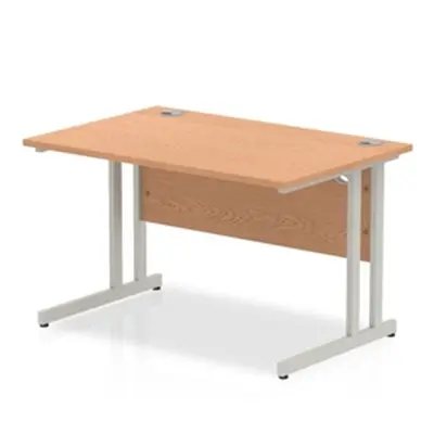 Impulse Cantilever 1200 Rectangle Desk Oak - I000806