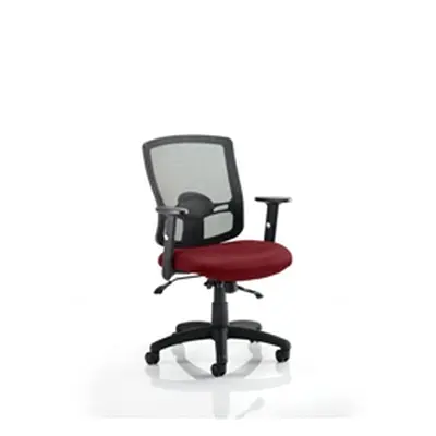 Portland II Task Operator Chair With Chilli Colour Seat Wit