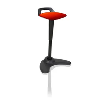 Spry Stool Black Frame Bespoke Colour Seat Pimento - - KCUP1205