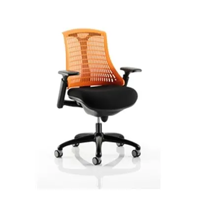 Flex Task Operator Chair Black Frame With Black Fabric Seat O