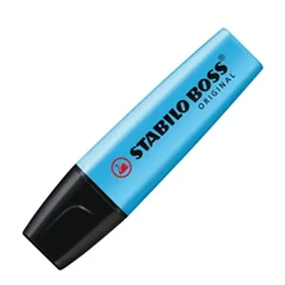 Stabilo Boss Highlighter Pen 2-5mm Tip Blue [Pack 10] - 70/31/10