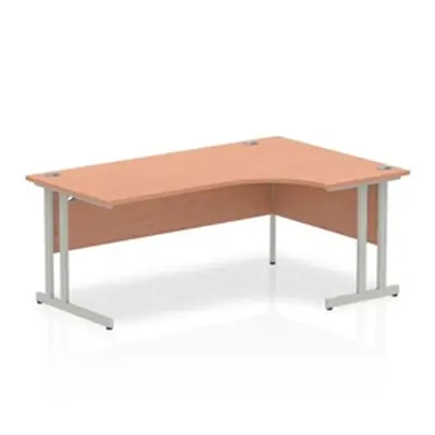 Impulse Cantilever 1800 Right Hand Crescent Desk Beech - I