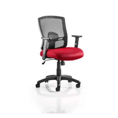 Portland Task Operator Chair Cherry Colour Seat With Arms R