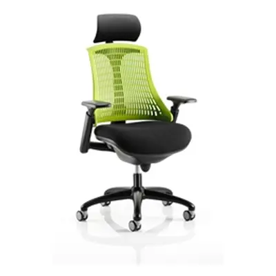 Flex Task Operator Chair Black Frame With Black Fabric Seat G