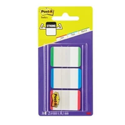 Post-it Index Tabs 25mm Assorted colours Ref 686L-GBR [Pack 66]