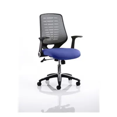 Relay Task Operator Chair Serene Colour Silver Back With Ar