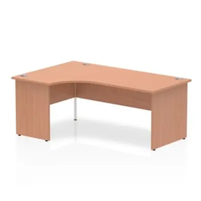 Impulse Panel End 1800 Left Hand Crescent Desk Beech - I00