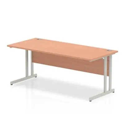 Impulse Cantilever 1800 Rectangle Desk Beech - I000286