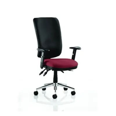 Chiro Task Operator Chair High Back Chilli Colour Seat With