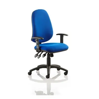 Eclipse XL III Lever Task Operator Chair Blue With Height Adj