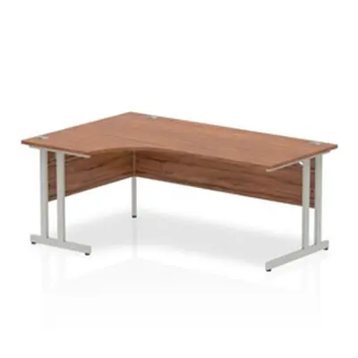 Impulse Cantilever 1800 Left Hand Crescent Desk Walnut - I