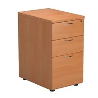 Mezzo Desk High 3 Drawer Pedestal - 600 Deep - Beech - TESDHP3BE2