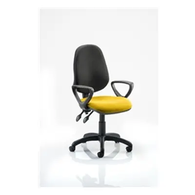 Eclipse II Lever Task Operator Chair Black Back Sunset Colo