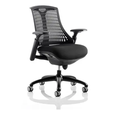 Flex Task Operator Chair Black Frame With Black Fabric Seat B