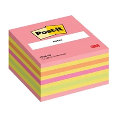 Post-it Note Cube - Neon Pink - 76x76mm 450 Sheets - 2028 NP