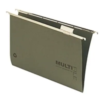 Rexel Multifile Suspension File Heavyweight Manilla Green Pack 50