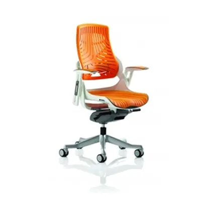 Zure Executive Chair Elastomer Gel Orange With Arms Ref EX000133