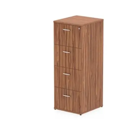 Impulse Filing Cabinet 4 Drawer Walnut - I000134