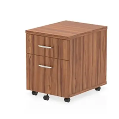 Impulse Mobile Pedestal 2 Drawer Walnut - I000124