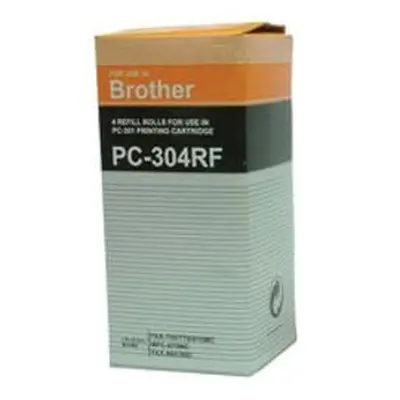 Brother PC304RF Black Fax Ribbon Quad Refill Rolls