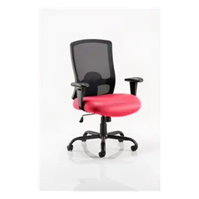 Portland HD Task Operator Chair Cherry Colour Seat With Arm