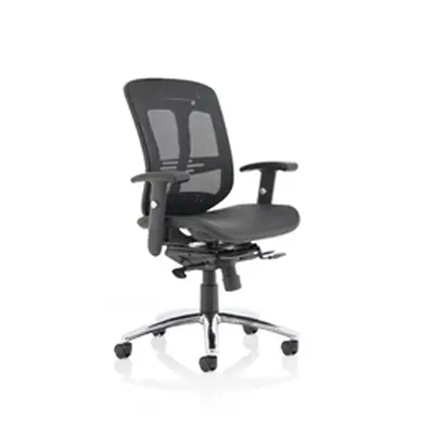 Mirage Executive Chair Black Mesh With Arms Without Headres