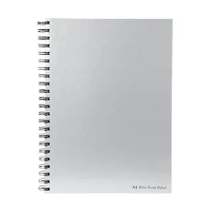 Pukka Pad Notebook Wirebound Hardback Ruled 160pp A4 Silver Pack 5