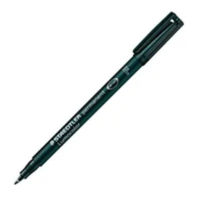 Staedtler Fine Permanent 0.6 Line Black Marker Pen [Pack 10] - 318-9