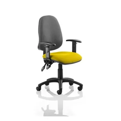 Eclipse II Lever Task Operator Chair Black Back Sunset Colo