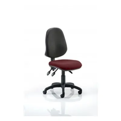 Eclipse III Task Operator Chair Chilli Colour Seat Without