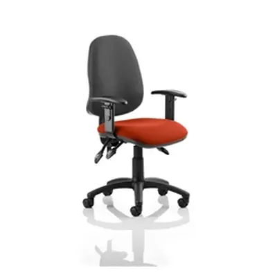 Eclipse III Lever Task Operator Chair Black Back Pimento Co